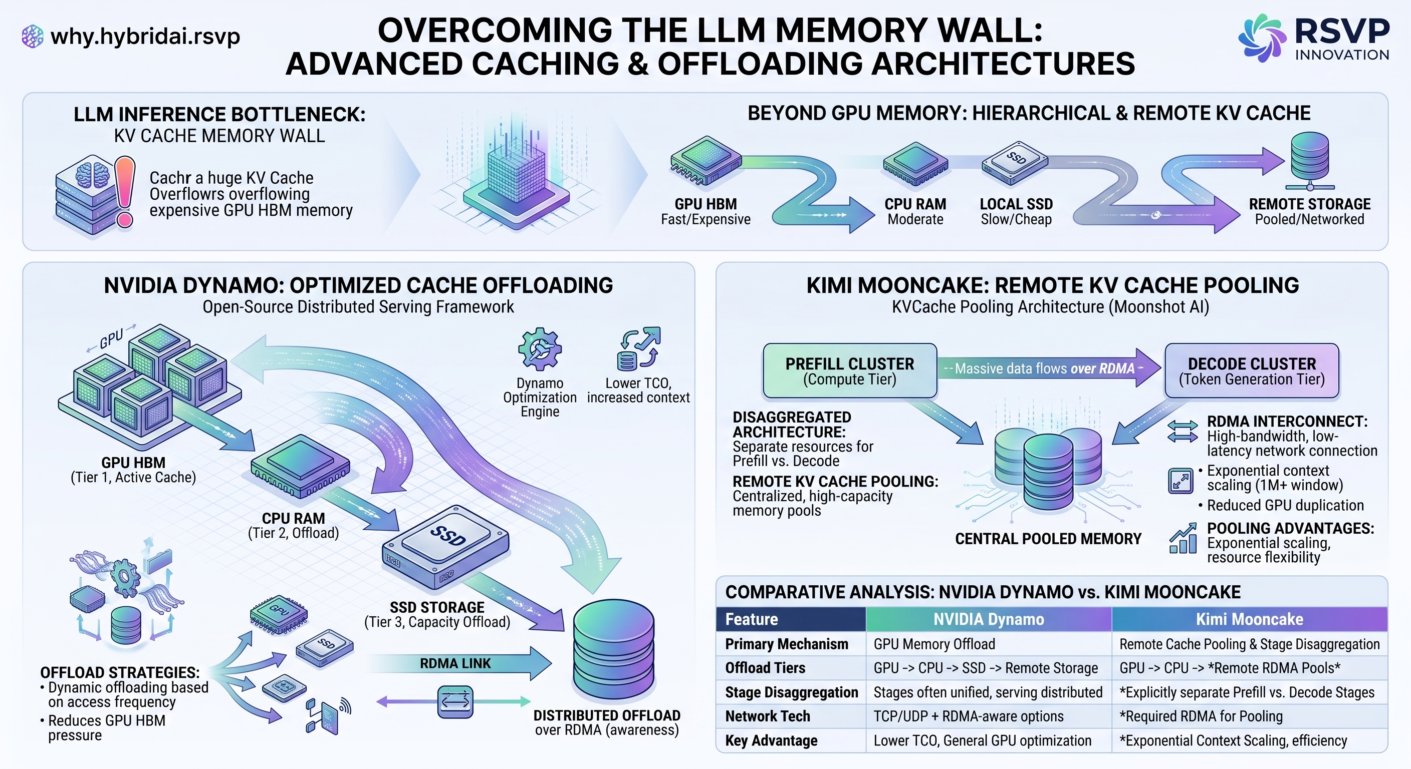 KV cache offloading - NVIDIA Dynamo vs Kimi Mooncake
